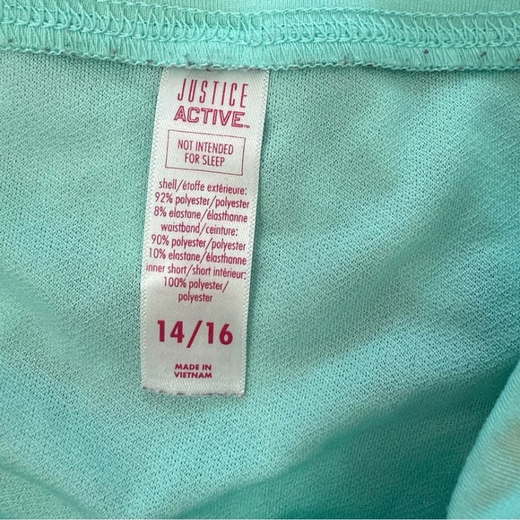 Justice size 14-16 cheer tank top with sports bra , short & matching headband - Picture 11 of 12